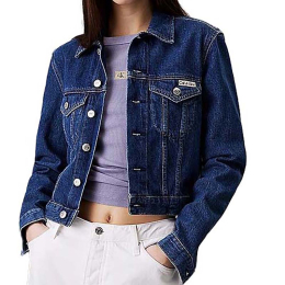 CALVIN KLEIN JAKNA CROPPED 90'S DENIM TRUCKER ZA ŽENE