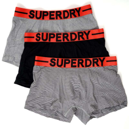 SUPERDRY DONJI VEŠ TRUNK TRIPLE PACK ZA MUŠKARCE