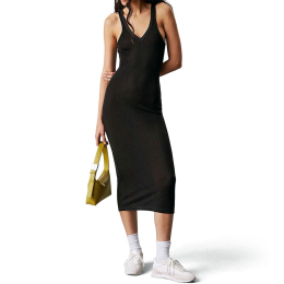CALVIN KLEIN HALJINA SOFT TOUCH LONG V-NECK ZA ŽENE