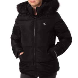 CALVIN KLEIN JAKNA FAUX FUR HOODED FITTED SHORT JKT ZA ŽENE