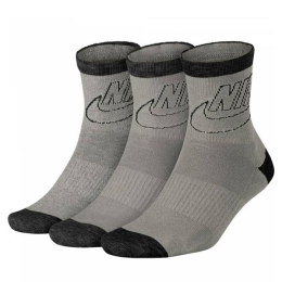 NIKE LFS CARAPE SPORTSWEAR STRIPED LOW CREW SOCKS (3 PAIRS)