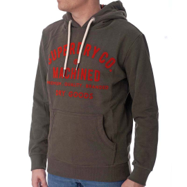 SUPERDRY MUSKI DUKS WORKWEAR FLOCK GRAPHIC HOODIE