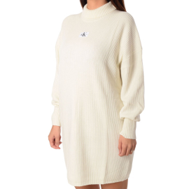 CALVIN KLEIN HALJINA WOVEN LABEL LOOSE SWEATER DRESS ZA ŽENE